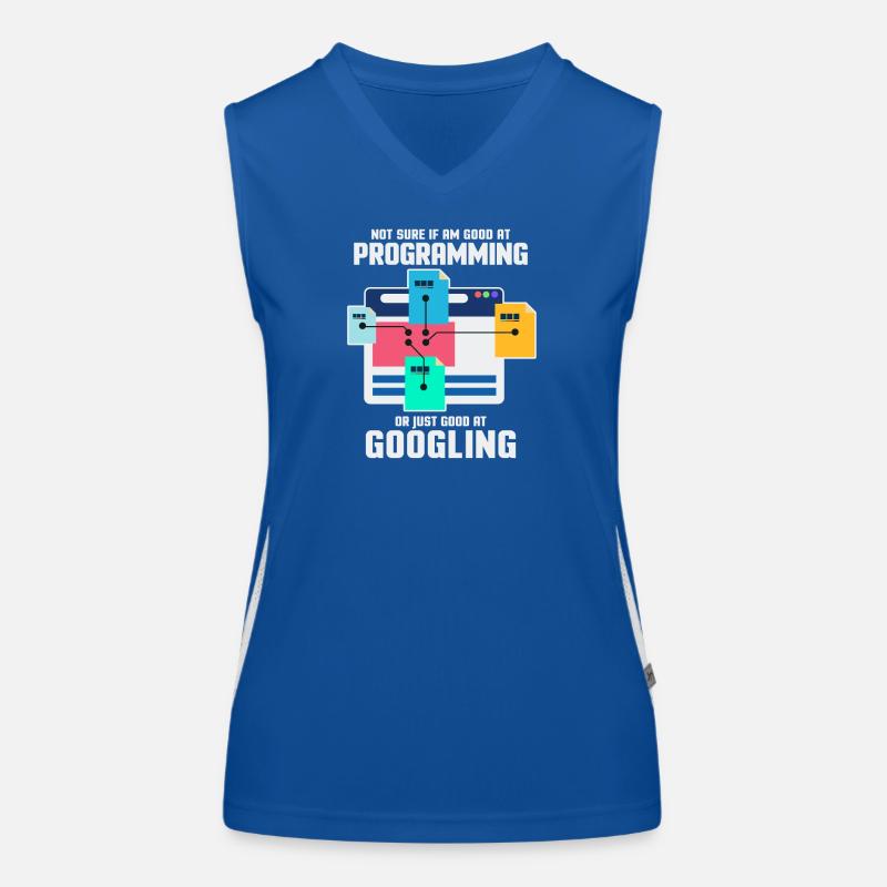 Programmer Programming IT Computer Gift Women's Functional Contrast Tank Top