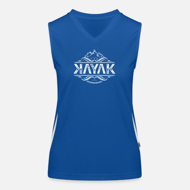 Kayak - Kayaking Funktionelles Kontrast-Tank Top für Frauen