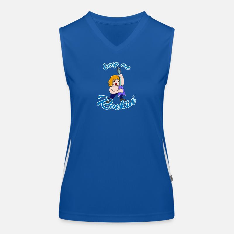 Rock 'n' Roll Funktionelles Kontrast-Tank Top für Frauen