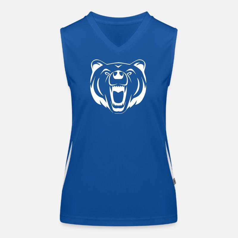 Ein wütender Bär Funktionelles Kontrast-Tank Top für Frauen