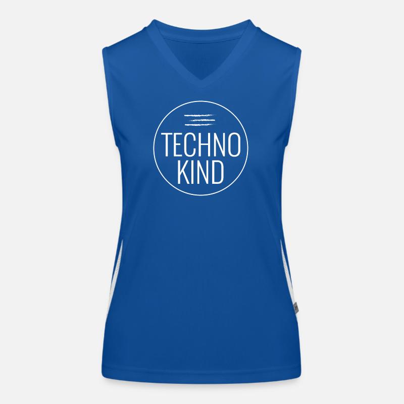 Techno Kind Funktionelles Kontrast-Tank Top für Frauen
