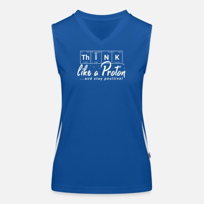 THINK Positive - chemical elements Women's Functional Contrast Tank Top