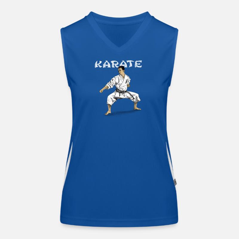 Karate Funktionelles Kontrast-Tank Top für Frauen