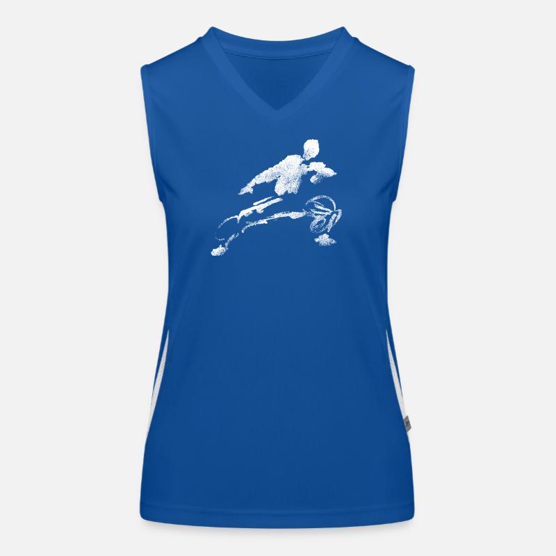 Kung-Fu Shaolin Figur Funktionelles Kontrast-Tank Top für Frauen