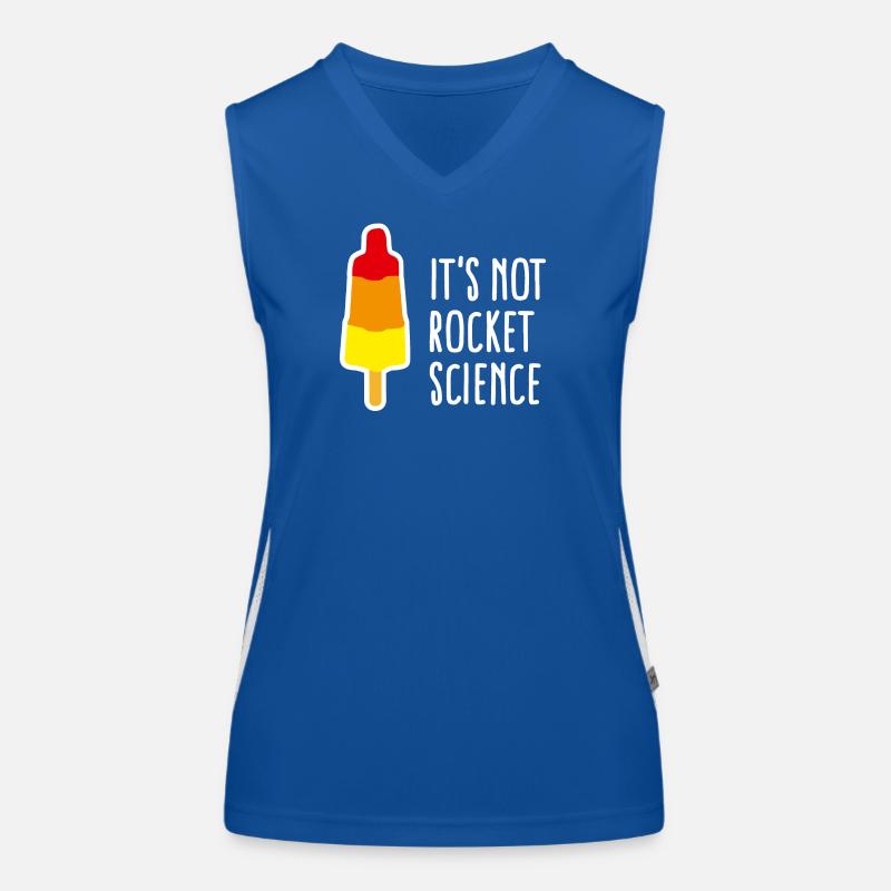 It's not rocket science Eis am Stiel Rakete nerd Funktionelles Kontrast-Tank Top für Frauen