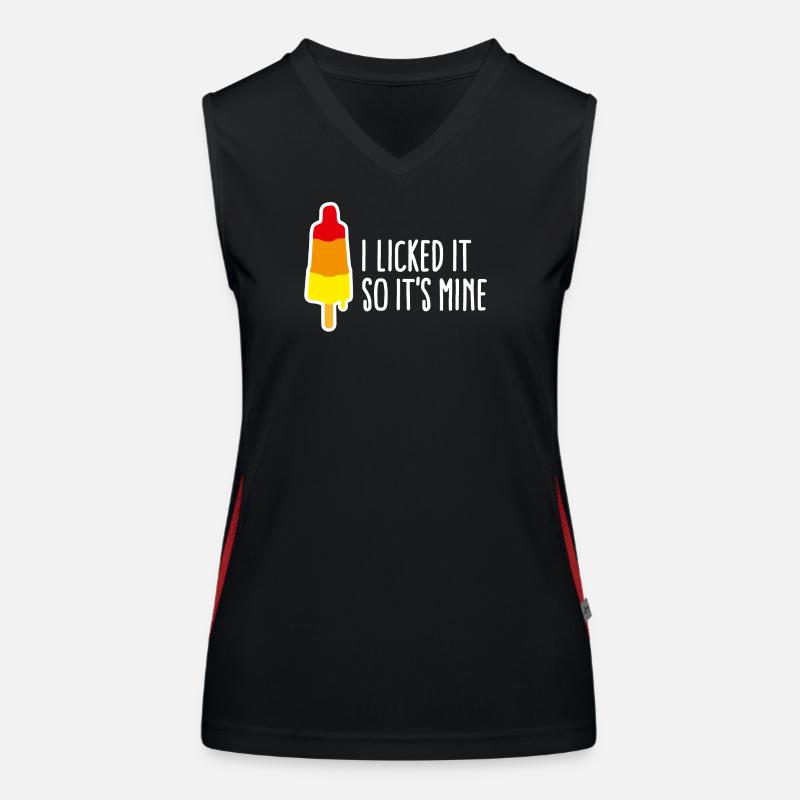 I licked it so it's mine lécher popsicle vilain Débardeur respirant contrasté Femme