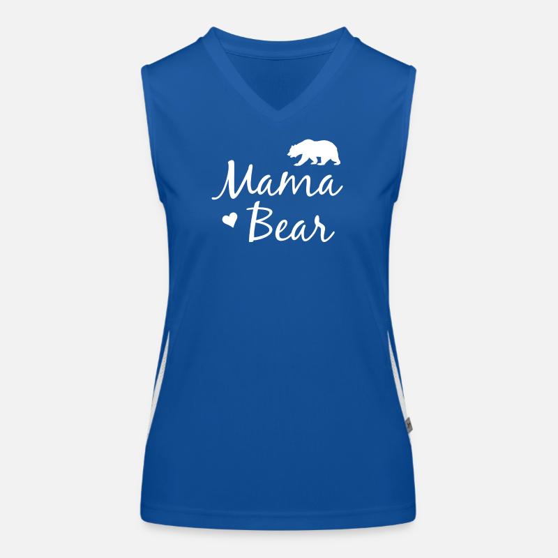 Mama Bär - Mama Bear Funktionelles Kontrast-Tank Top für Frauen