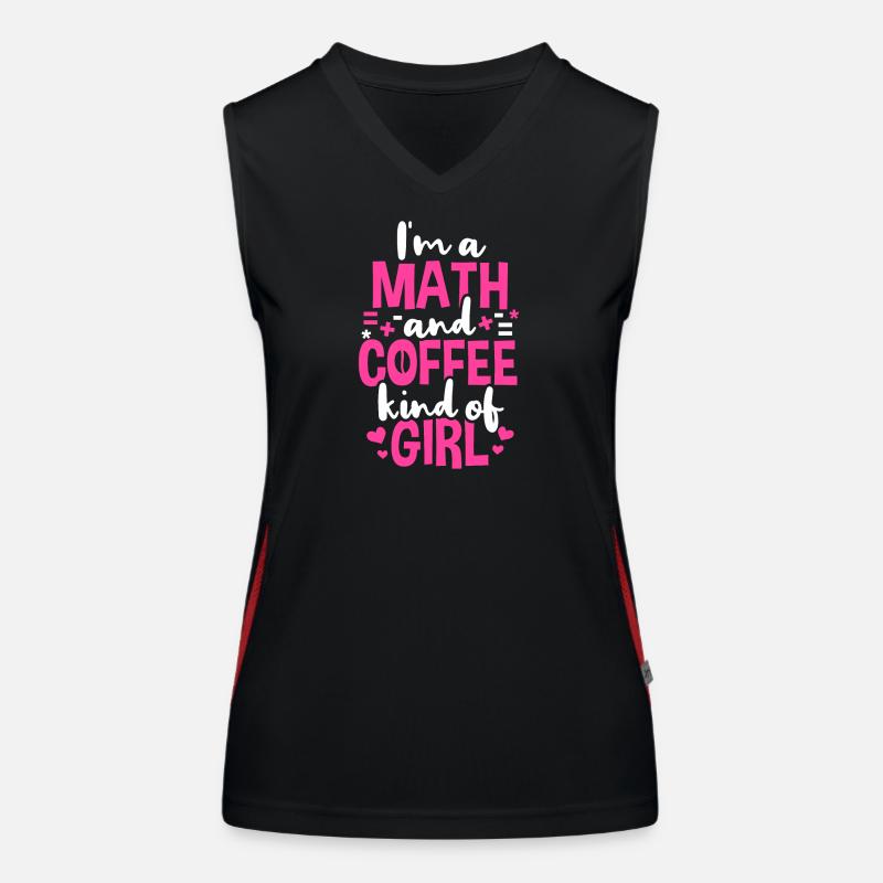 Math Teacher Student Math Women's Functional Contrast Tank Top
