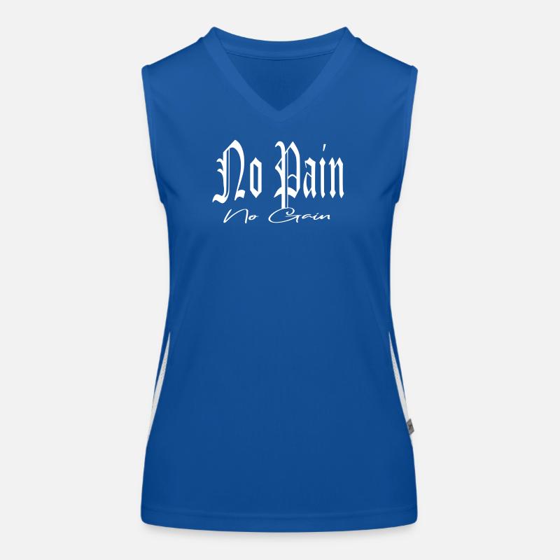 pas de douleur sans tatouage de gain Débardeur respirant contrasté Femme