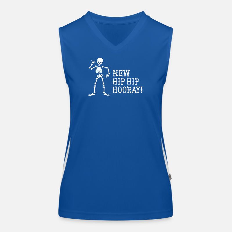 New Hip Hip Hooray Hip operation surgery gift idea Women's Functional Contrast Tank Top