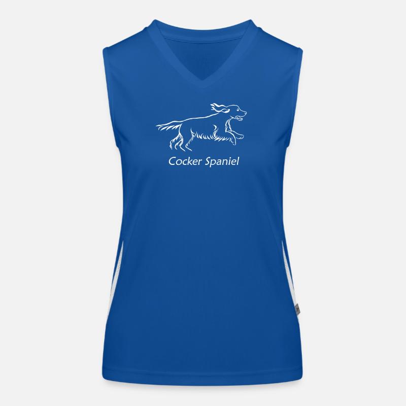 Cocker spaniel Women's Functional Contrast Tank Top
