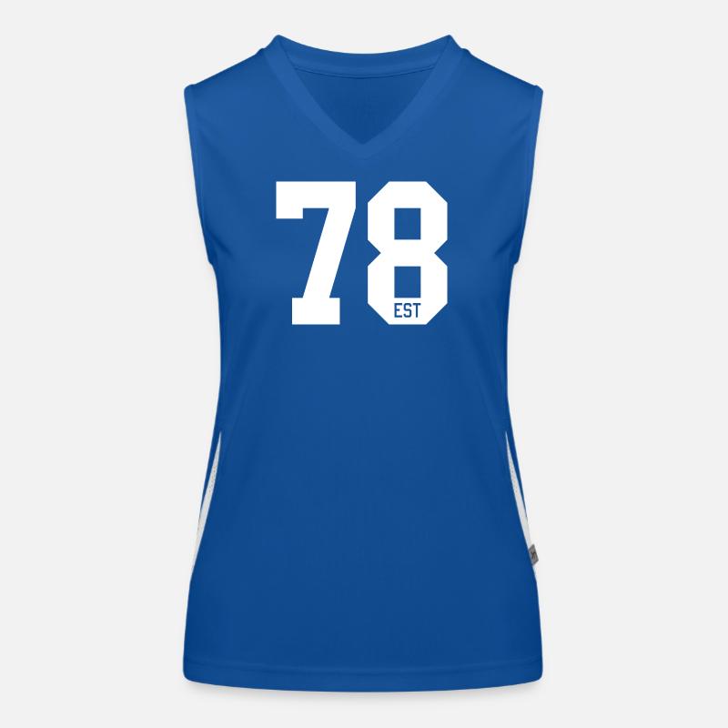 78 EST Bold Typography Funktionelles Kontrast-Tank Top für Frauen