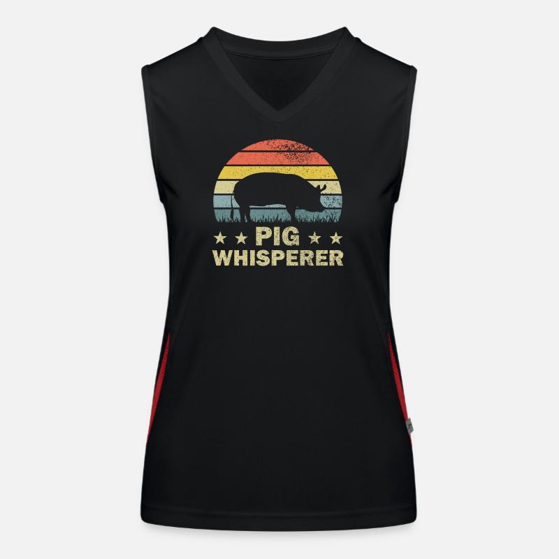 Pig Pigs Women's Functional Contrast Tank Top
