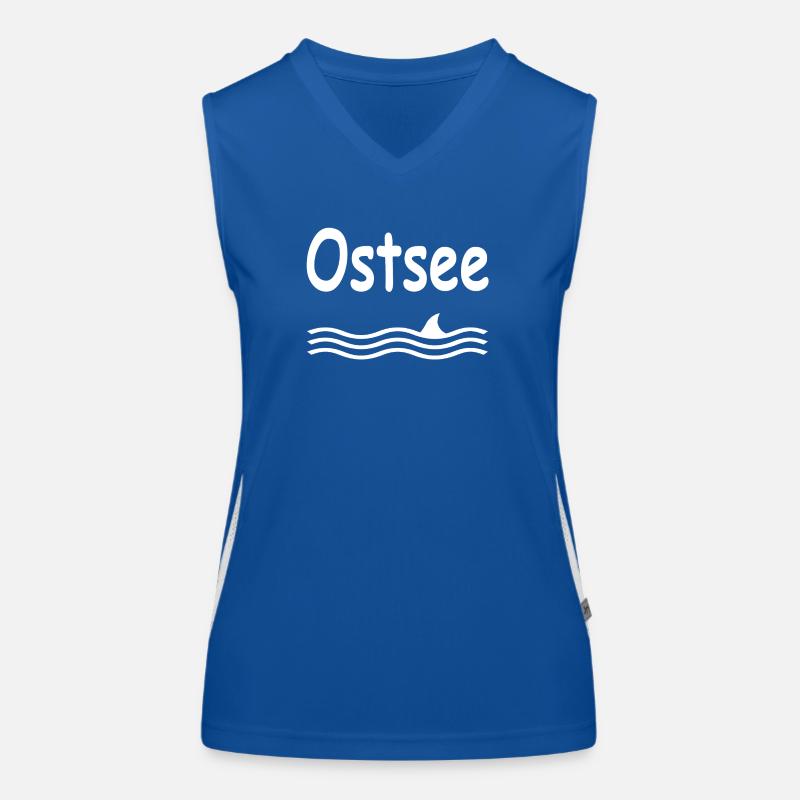 Ostsee Funktionelles Kontrast-Tank Top für Frauen
