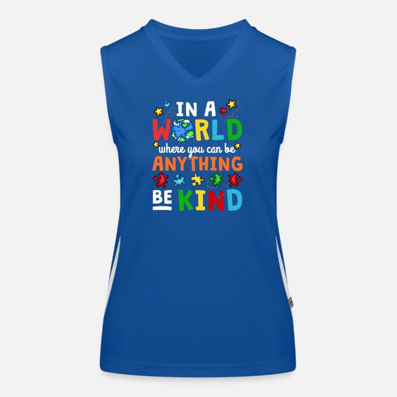 Autism awareness Women's Functional Contrast Tank Top