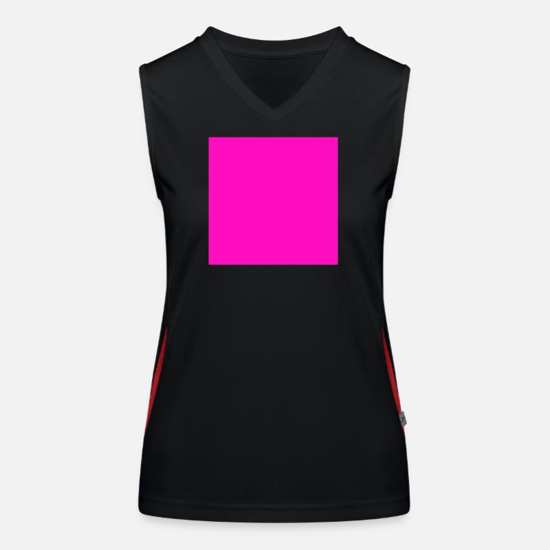 Pink Background Texture Customize Template Women's Functional Contrast Tank Top