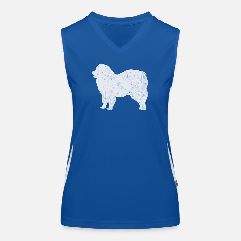 Samojede Samoyed Hundebesitzer Funktionelles Kontrast-Tank Top für Frauen