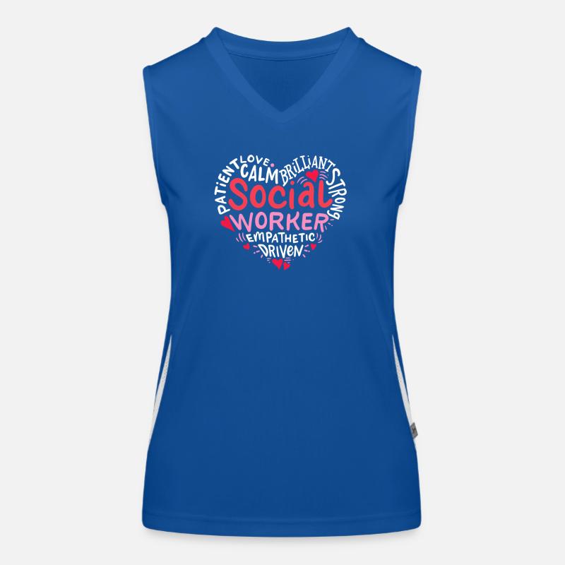 Social worker Women's Functional Contrast Tank Top