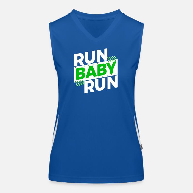 Running Jogging Race Training Endurance Saying Fun Women's Functional Contrast Tank Top