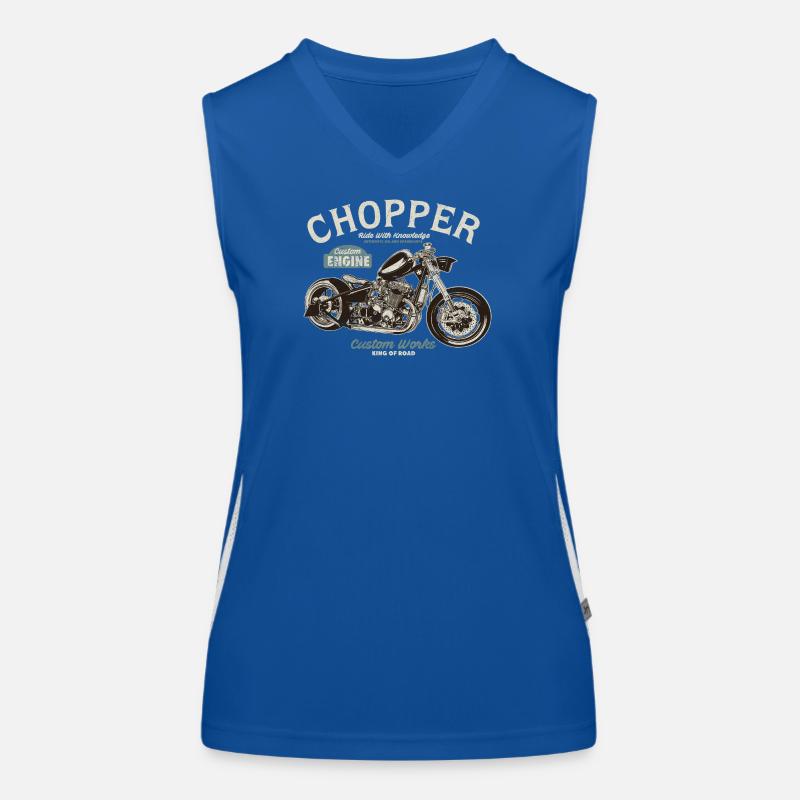 Chopper Custom Engine Women's Functional Contrast Tank Top