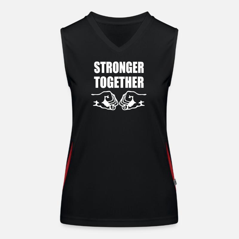 Ensemble de cadeau d'amitié de solidarité forte Débardeur respirant contrasté Femme