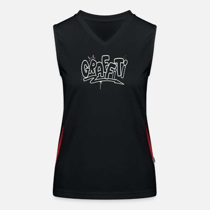 graffiti Women's Functional Contrast Tank Top