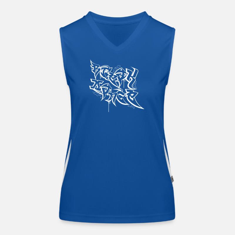 Graffiti de breakdance Débardeur respirant contrasté Femme