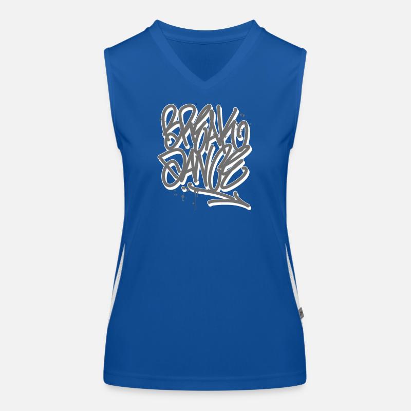 Breakdance Graffiti Débardeur respirant contrasté Femme