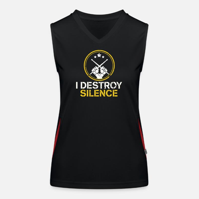 Drums Drummer Drumsticks Percussion Women's Functional Contrast Tank Top