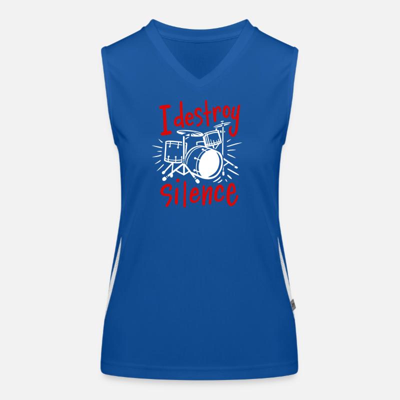 Drums Drummer Women's Functional Contrast Tank Top