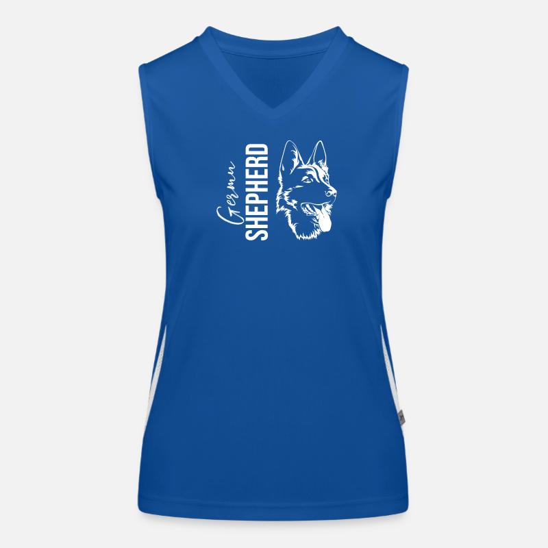 Deutscher Schäferhund Funktionelles Kontrast-Tank Top für Frauen