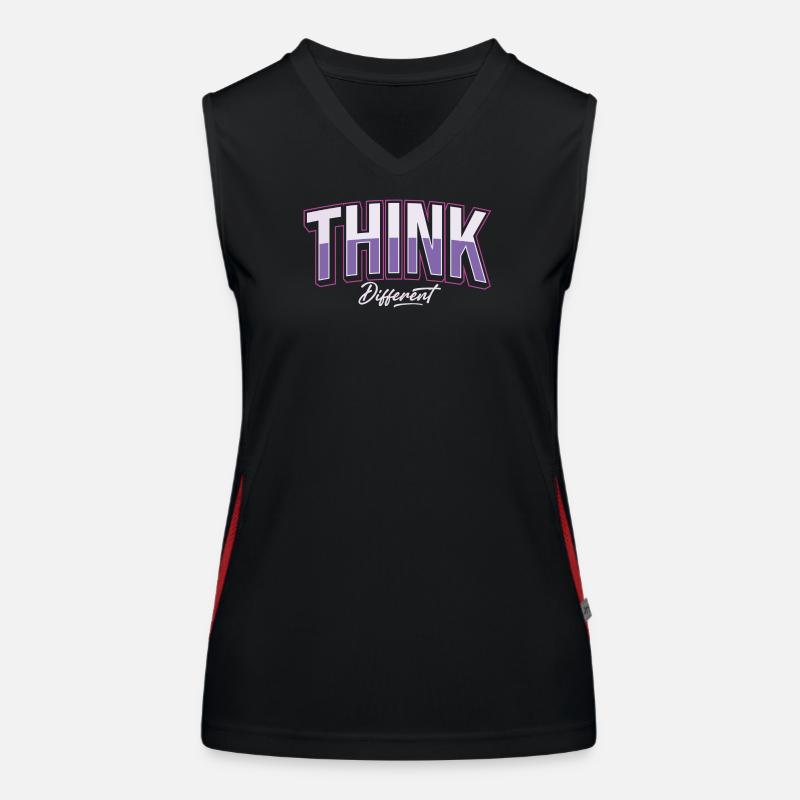 Denke anders Funktionelles Kontrast-Tank Top für Frauen