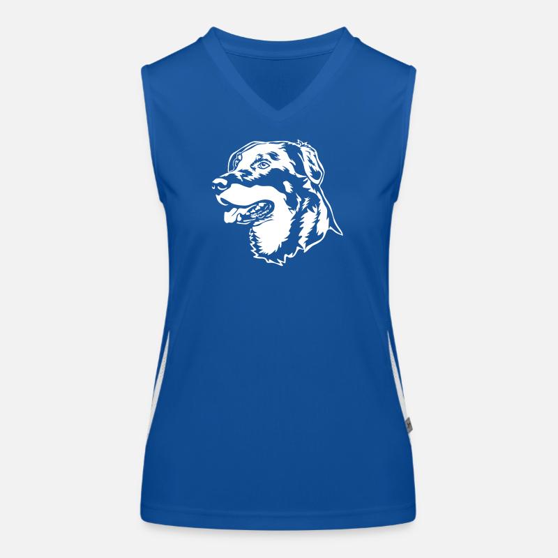 Beauceron head "Black Edition" Women's Functional Contrast Tank Top