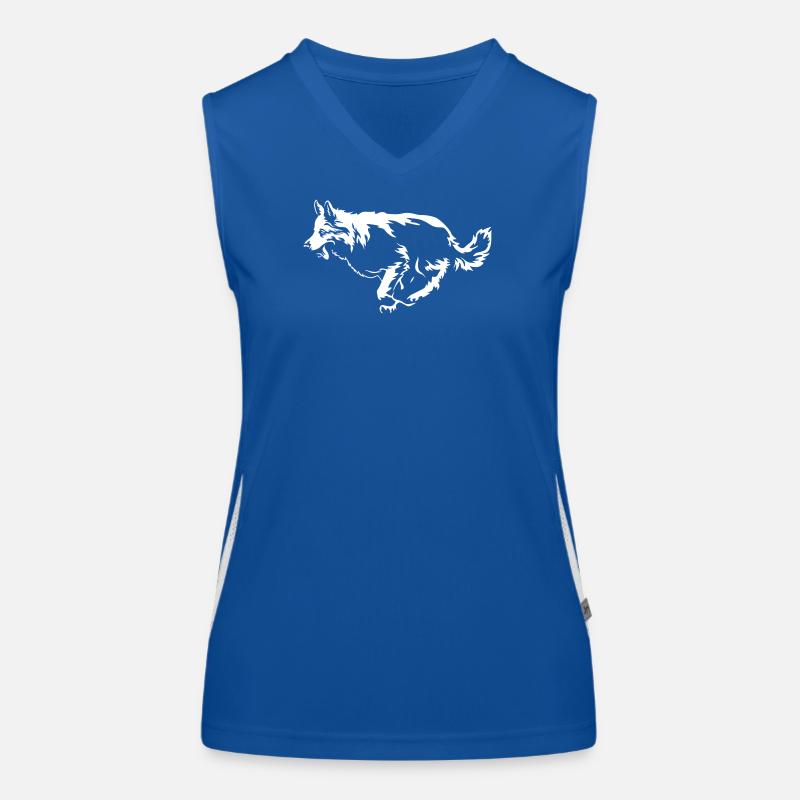 Schweizer Schäferhund "Black Edition" Funktionelles Kontrast-Tank Top für Frauen
