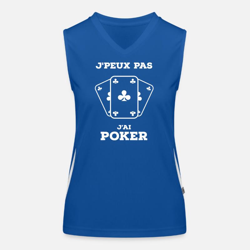 Poker Débardeur respirant contrasté Femme