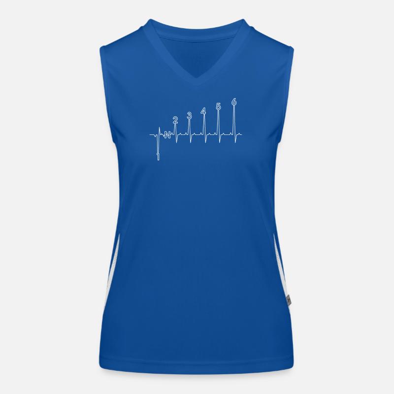 Six Peak ECG Pulse Art Women's Functional Contrast Tank Top
