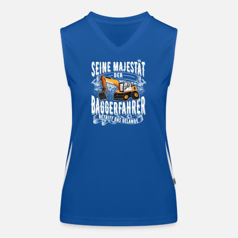 Baggerfahrer Funktionelles Kontrast-Tank Top für Frauen