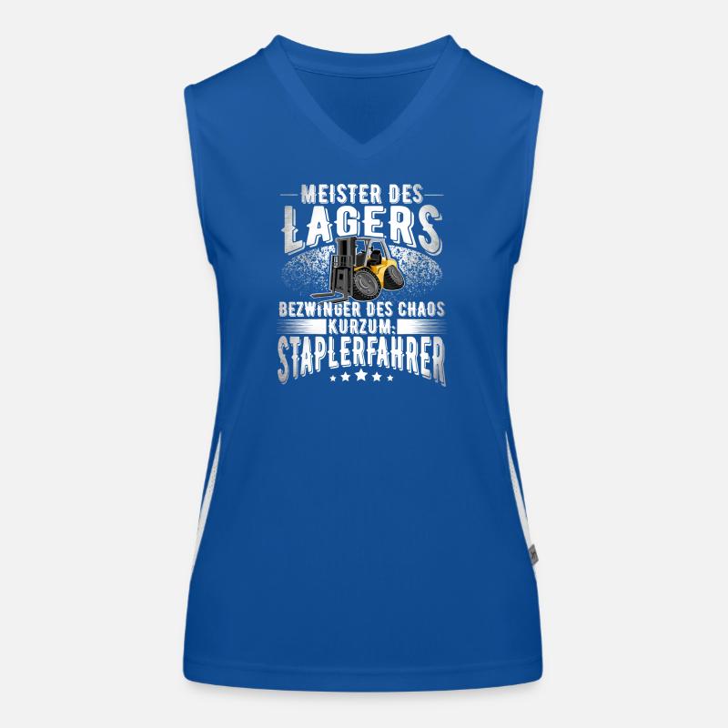 Staplerfahrer Funktionelles Kontrast-Tank Top für Frauen