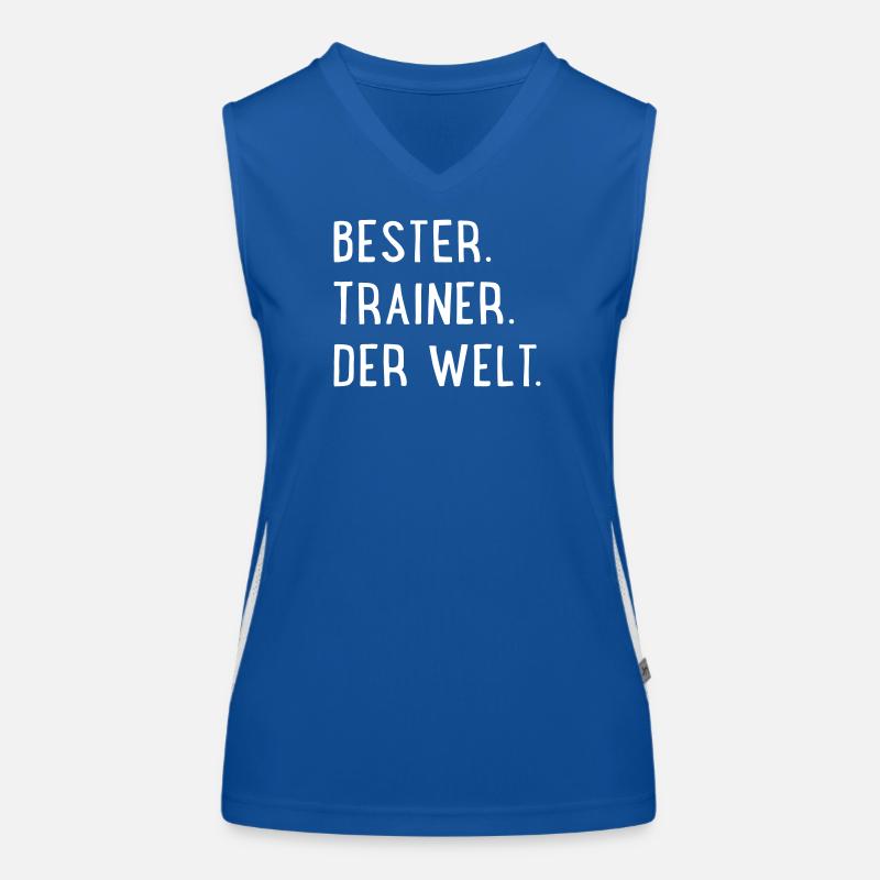 Bester Trainer der Welt Funktionelles Kontrast-Tank Top für Frauen