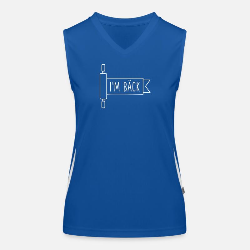I'm bäck - Bäcker (1w) Funktionelles Kontrast-Tank Top für Frauen