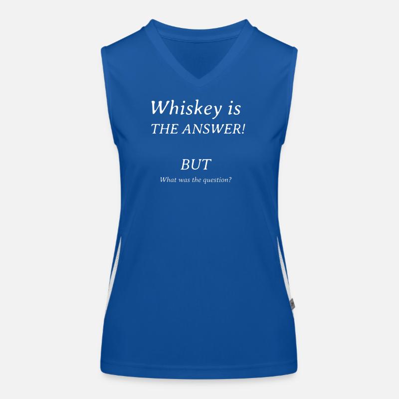 Whiskey is the answer Women's Functional Contrast Tank Top