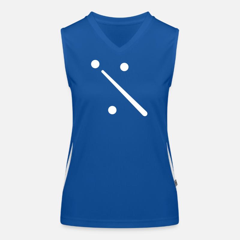 Billiards game Women's Functional Contrast Tank Top