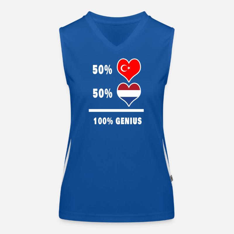 Netherlands and Turkey awesome / gift Women's Functional Contrast Tank Top