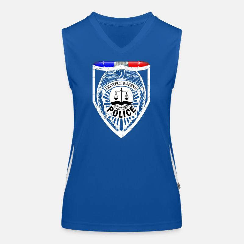 policeman Women's Functional Contrast Tank Top