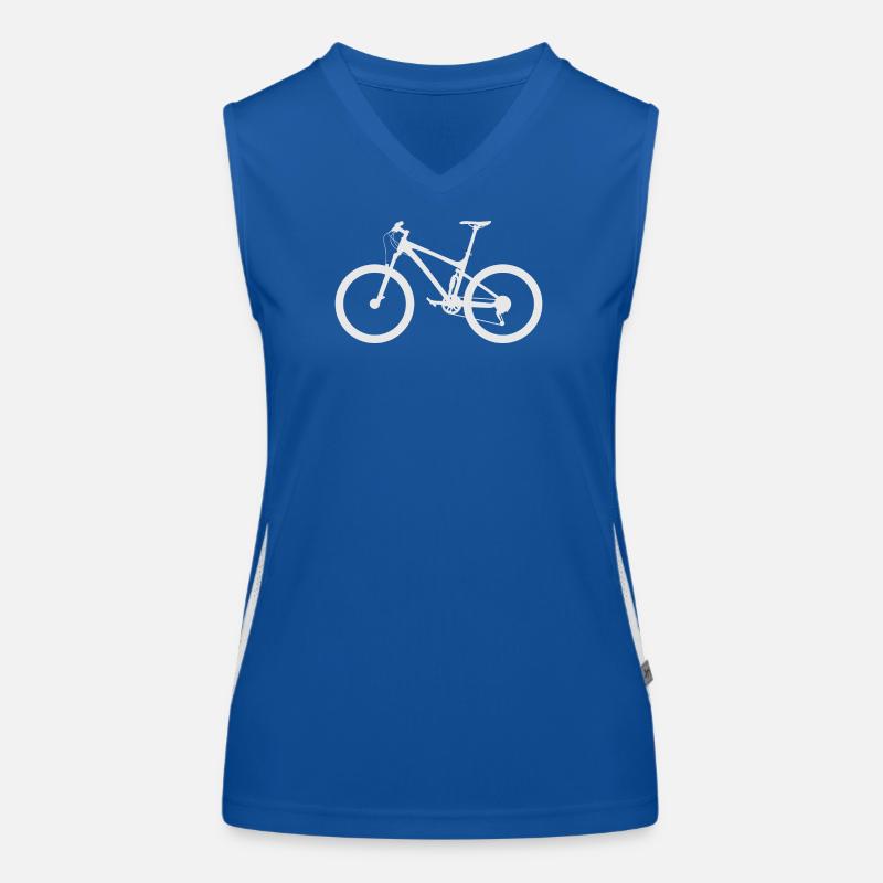 Silhouette de la ligne cyclable Débardeur respirant contrasté Femme