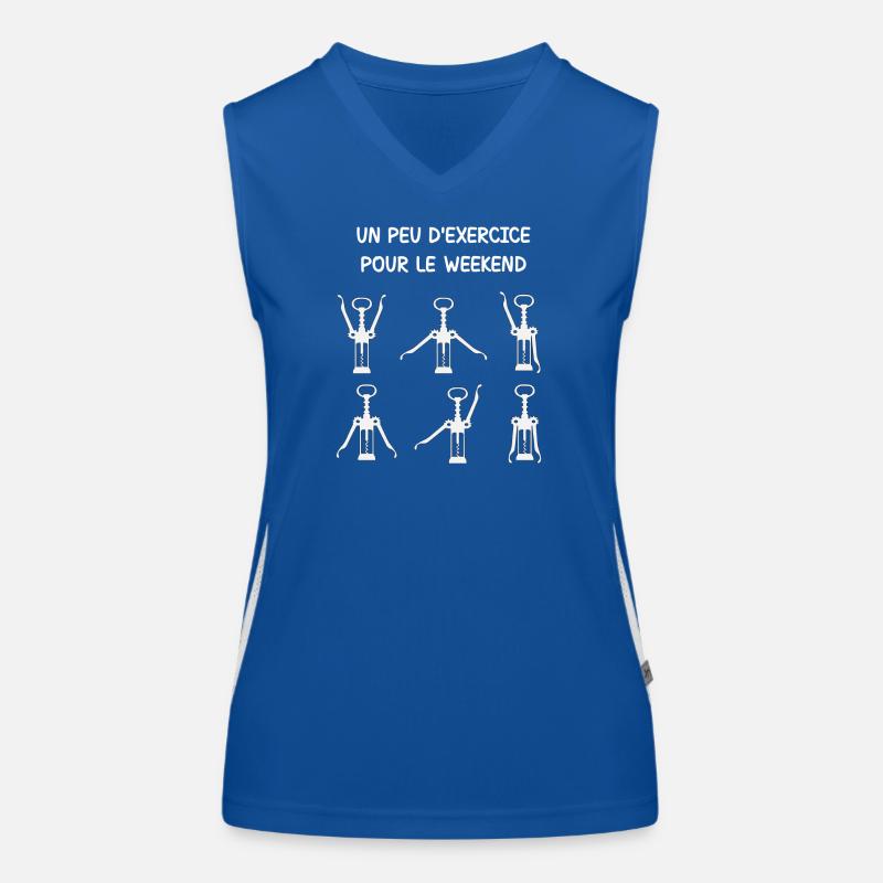 exercices weekend - exercice pour le weekend Débardeur respirant contrasté Femme