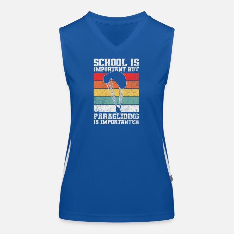 Gleitschirmfliegen Paragliding Funktionelles Kontrast-Tank Top für Frauen