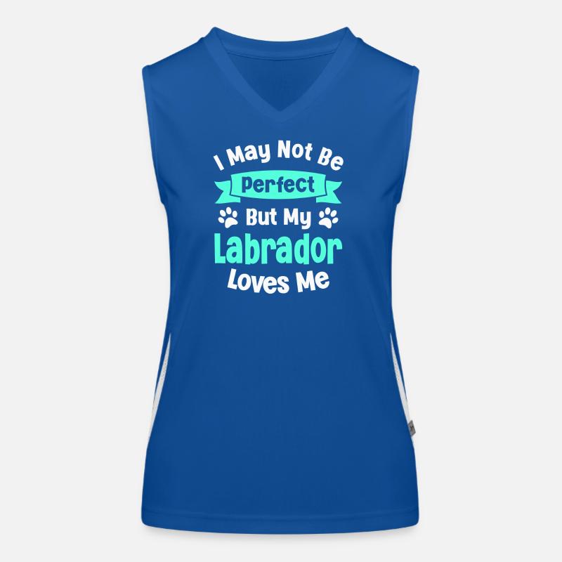 Hund Labrador Retriever Funktionelles Kontrast-Tank Top für Frauen