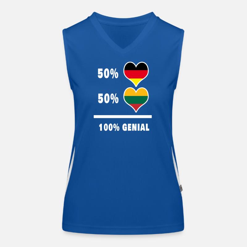 Germany and Lithuania 100% Ingenious / Gift Women's Functional Contrast Tank Top