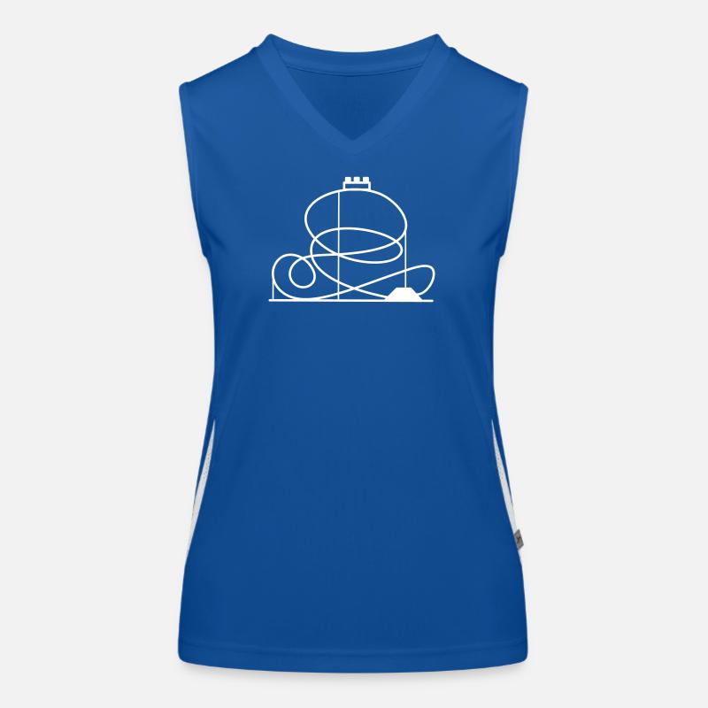 Roller coaster Women's Functional Contrast Tank Top